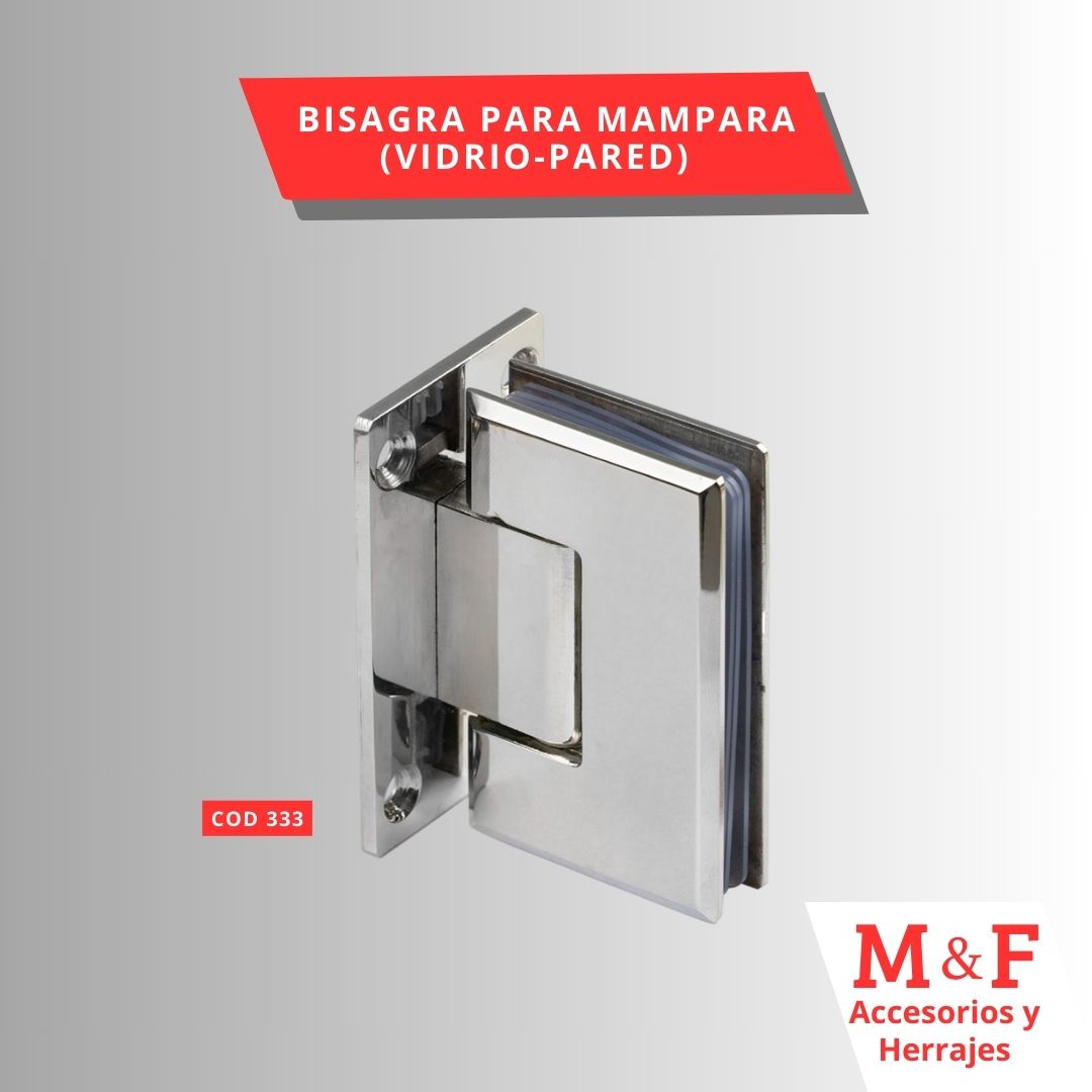 Bisagra para Puerta de Vidrio